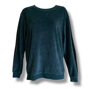 ORIGINAL PENGUIN Crewneck Sweater Teal Blue Small